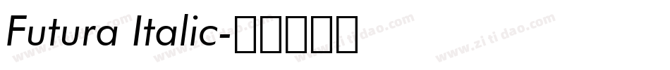 Futura Italic字体转换
